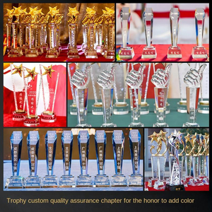 Trofeo <span class=keywords><strong>de</strong></span> Cristal Ecológico Personalizable con Grabado e Impresión UV, Forma Rectangular para Campeones Deportivos y Musicales, Diseño Gratuito - Product Image 5