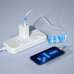 Vente en gros 65W personnalisé OEM ODM 1 type-c téléphone ordinateur portable tablette pour <span class=keywords><strong>MacBook</strong></span> <span class=keywords><strong>Pro</strong></span> GaN charge rapide <span class=keywords><strong>chargeur</strong></span> <span class=keywords><strong>de</strong></span> <span class=keywords><strong>batterie</strong></span> adaptateur d'alimentation - Product Image 4