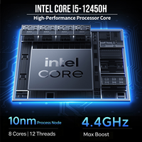 Consegna Rapida Computer Sottile con Core I5-12450H e Doppio Schermo Touch 16"+16" 1920x1200, Win11, RAM 16GB, SSD 512GB