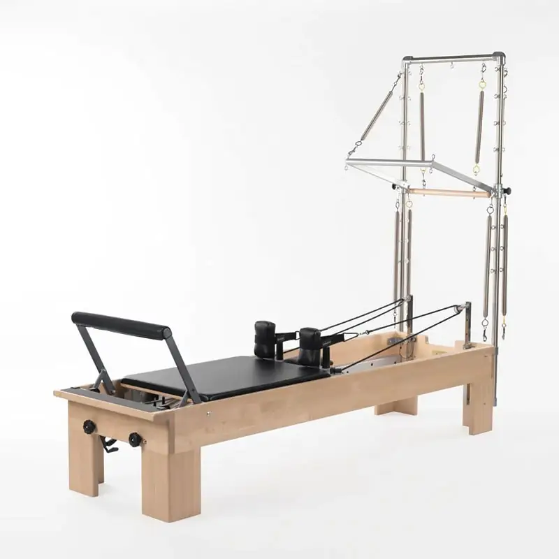 2022 plus récent équipement de réformateur de Pilates de machine de fitness de haute qualité avec demi-réformateur pliable en aluminium