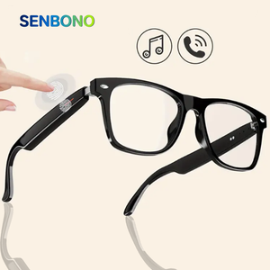 SENBONO E13 Lunettes Intelligentes Traducteur Audio Bluetooth Solaires Polarisées Anti-UV Appel Musique avec IA - Product Image 1