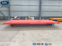 Chariot de transfert sur rail antidéflagrant à batterie de 50 tonnes, chariot de manutention industrielle robuste pour matériaux lourds
