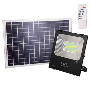 Faro LED 100W 10.000Lm 6000ºK Sensore Solare 100W + Telecomando Pannello 6V/25W 40.000H [HO-626005-CW] - Product Image 1