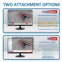 Protection d'écran anti-espion, anti-reflet, anti-choc, filtre de confidentialité à 180 degrés pour ASUS 21,5 pouces 16:9, protection d'écran anti-regard indiscret