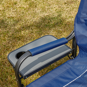 Sedia Pieghevole <span class=keywords><strong>da</strong></span> <span class=keywords><strong>Spiaggia</strong></span> per Esterni, Portatile, per Pesca e <span class=keywords><strong>Mare</strong></span>, Sedia a Sdraio in Metallo Pieghevole <span class=keywords><strong>da</strong></span> Campeggio e Trucco, Include Tavolino Laterale - Product Image 5