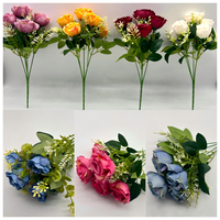 Offre Spéciale – Bouquet de Roses Artificielles Modernes et Réalistes en PE, Fait Main, Rouge, pour Mariage, Saint-Valentin, Décoration de Fête, Durable