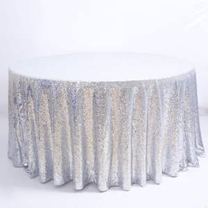 DEACORY Gros Rond Pétale Nappe De Paillettes Tissu Broderie Nappe De Mariage - Product Image 3