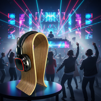 Casque DJ sans fil personnalisé RF avec LED, pour diffusion, Silent Disco, avec suppression du bruit ENC, pliable, pour fêtes, événements, yoga