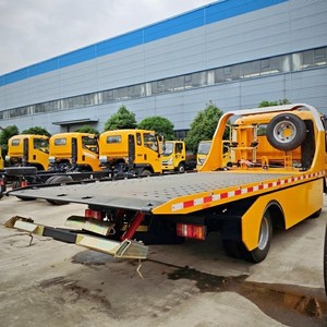 New Hot Sale Howo 4x2 Diesel Manual <b>Flatbed</b> Wrecker Towing <b>Truck</b> 4 Ton Road Recovery for Vehicle Rescue - Product Image 1
