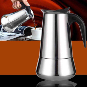 Moka pot 6 <span class=keywords><strong>tazas</strong></span> 10oz <span class=keywords><strong>Acero</strong></span> <span class=keywords><strong>inoxidable</strong></span> <span class=keywords><strong>Cafetera</strong></span> <span class=keywords><strong>italiana</strong></span> Estufa Espresso Maker - Product Image 5