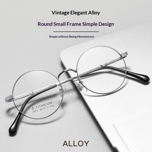 Lunettes vintage artistiques à monture complète, motif géométrique, unisexe, style minimaliste, modèle 1023TH Danyang, best-seller Xiaohongshu 2023 - Product Image 4