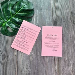 Chất Lượng Cao Sang Trọng Matte Màu Hồng Scratch Off Giảm Giá Lớn Hangtag Kinh Doanh Thẻ Cảm Ơn Bạn Thẻ Với Rose Gold Kim Loại Lá Logo - Product Image 2