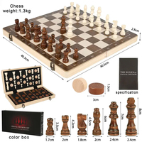 Jeu d'échecs et de dames magnétique 2 en 1, plateau d'échecs pliable en bois de 15 pouces avec 2 reines supplémentaires, jeu d'échecs portable de voyage