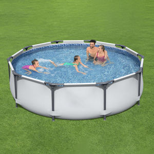 Marco de acero para salpicaduras Pro <span class=keywords><strong>Deluxe</strong></span>, piscina portátil para familia, gran oferta - Product Image 5