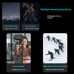 1.97-Inch Portable Video Recorder Wireless Pocket Handheld <b>Camera</b> 180° Rotating Lens <b>Mini</b> Vlogging <b>Camera</b> for Hiking - Product Image 4