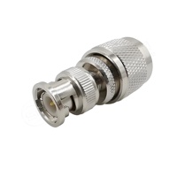 Connecteur BNC femelle plaqué or de haute qualité à 4 broches avec fixation push-pull pour systèmes de vidéosurveillance