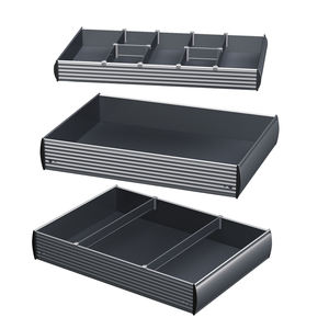 HNOSS Organisateur de tiroirs coulissants en aluminium <span class=keywords><strong>sous</strong></span> l'évier Panier coulissant en métal Paniers de rangement polyvalents dans le <span class=keywords><strong>tiroir</strong></span> - Product Image 1