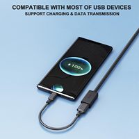 Câble d'extension USB 3.0 Type-C 3A Charge rapide 2m pour ordinateur portable PC TV PS4 Xbox One Disque dur Connecteur mâle femelle