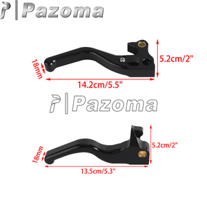 Leviers d'embrayage de frein de moto à 3 doigts anodisés usinés CNC 2 pièces pour Harley <span class=keywords><strong>Sportster</strong></span> 2004-2013 XL1200 <span class=keywords><strong>883</strong></span> X C N L <span class=keywords><strong>R</strong></span> V XR1200 - Product Image 2