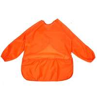 Enfants réversible à manches longues étanche Art Smock maternelle bavoir en gros fournitures résistantes aux taches