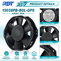 Ventilateur de ventilation tubulaire 187 CFM 15038PB-BOL-GPS – Débit d'air stable pour refroidissement d'armoires industrielles – Unité de remplacement CA pour service de maintenance
