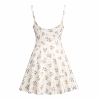 Robe Courte Florale Légère et Douce pour Femme, Tenue Décontractée d'Été pour les Vacances, Vente en Gros Fabricant