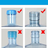 5 gallons réutilisable remplaçable forte étanchéité sans déversement couvercle supérieur couvercle bouchons de bouteille d'eau
