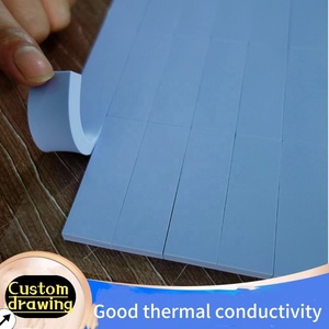 Custom Size Blue Thermal Conductive Silicone Pad <b>Rubber</b> Product for LED Computer Graphics Card GPU CPU Processing Cutting - Product Image 4