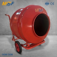 MHF Mini Bétonnière Fiable 350 400, Portative, Autotractée à 2 Roues, pour Sols de Garage