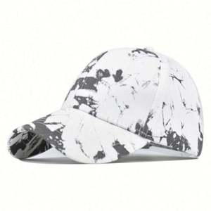 Gorra Deportiva de Algodón con Estampado Tie Dye en Colores Pastel, Cómoda, Estilo Urbano, para Hombre y Mujer - Product Image 4