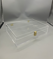 Boîte de rangement et d'exposition amovible en acrylique transparent hautement poli, écologique et recyclable, vente en gros