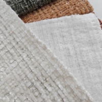 Tissu Chenille Tissé 390GSM pour Tapisserie de Canapé, Résistant à l'Abrasion, Couleurs Unies, Prix Usine OEM, Vente en Gros