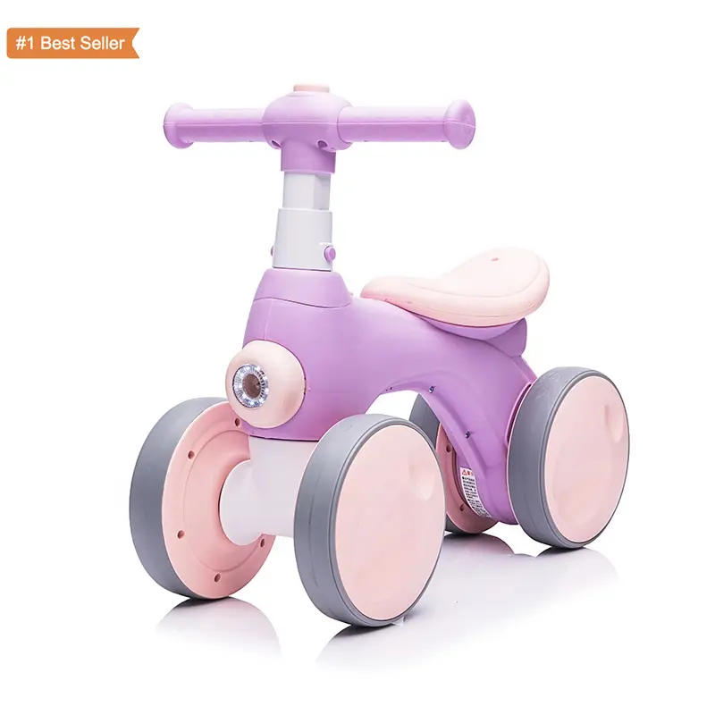 Istaride High Quality Mini Cheap Balance Toy Triciycle Basikal Pertama 4 Wheels With Light Music Bubble Baby Ride On Cars