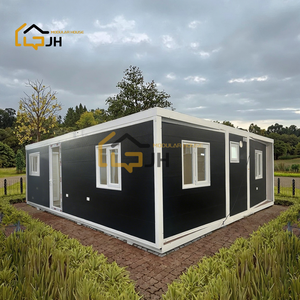 منزل حاويات فولاذية مسبقة الصنع قابلة للتوسيع 20 قدم و40 قدم، مبنى مكتبي حديث ومتجر وفندق للاستخدام الخارجي بـ 2-4 غرف نوم - Product Image 2