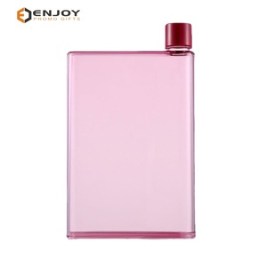 Promotion Custom Personality Plastic square Flat Straight Drinking Cup Transparent
