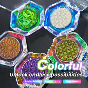 Nhãn hiệu riêng Duochrome bóng mắt vẻ đẹp sản phẩm thay đổi màu sắc bột kem duy nhất Tắc Kè Hoa phấn mắt - Product Image 3