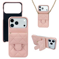 Étui de téléphone bandoulière fin qui allie design de luxe et praticité quotidienne pour iPhone 17 Pro – Étui en cuir