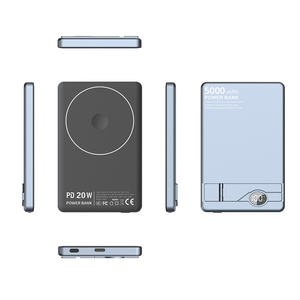Banque d'alimentation sans fil magnétique à vente chaude, 5000 mAh, écran LED, charge rapide 20 W, mince, portable, en alliage d'aluminium, pour support - Product Image 6