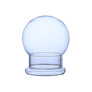 Modernes Design Globus Glasglocke <span class=keywords><strong>Terrarium</strong></span> mit Sockel Transparent für Innendekoration und Tischvase - Product Image 4