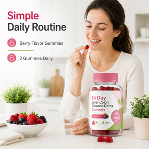 High Quality 15-Day <b>Liver</b> Colon Cleanse <b>Detox</b> Gummies Supports Digestion and Immunity Not for Pregnant Women - Product Image 4