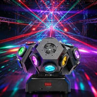 Projecteur à tête mobile 3 têtes LED RGBW 18x10W avec laser, indice de protection IP33, DMX512 pour éclairage de scène, KTV, fêtes et discothèques