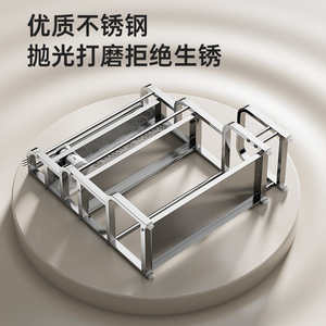 Stainless Steel Multi Layer Spice <b>Rack</b> With Knife Holder And Condiment Storage For <b>Kitchen</b> Countertop Organization - Product Image 4