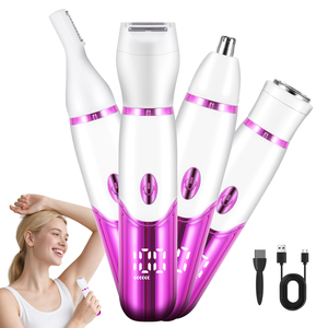 Kit de toilettage électrique pour femme : tondeuse bikini, visage, corps, maillot, nez et oreilles - Product Image 1