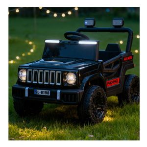 Voiture électrique pour enfants, double moteur 6V4Ah, apprentissage précoce, plastique PVC durable, lecteur de musique MP3, télécommande, 4 roues - Product Image 4