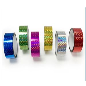 팩 홀로그램 레이저 테이프 cinta에 대한 다채로운 장식 테이프 홀로그램 단면 접착 테이프 - Product Image 3