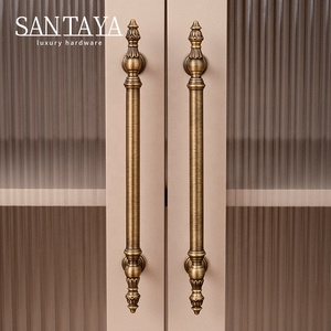 Santaya <strong>Antique</strong> Brass Kitchen Cabinet Handle European <strong>Style</strong> Vintage Luxury Bronze Pull Furniture Wardrobe <strong>Drawer</strong> <strong>Knob</strong> - Product Image 5