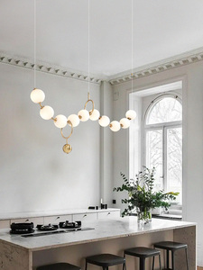 <span class=keywords><strong>Lampadario</strong></span> pendente <span class=keywords><strong>con</strong></span> sfere di vetro lampada di Design nordico <span class=keywords><strong>con</strong></span> <span class=keywords><strong>lampadario</strong></span> a sfera di perle - Product Image 3