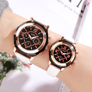 นาฬิกาข้อมือผู้หญิงสายหนังกันน้ำทันสมัยสำหรับคู่รัก - Product Image 3