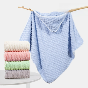 Peignoir <span class=keywords><strong>de</strong></span> <span class=keywords><strong>bain</strong></span> pour <span class=keywords><strong>bébé</strong></span> en polaire corail super absorbant et épais, à séchage rapide, avec capuche motif animal mignon, doux et chaud, pour garçons et filles, usage domestique - Product Image 3