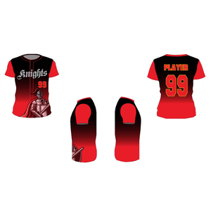 Maillots de baseball personnalisés à manches courtes avec broderie intégrale et twill, maillots de joueur Cool Base - Product Image 5
